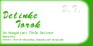 delinke torok business card